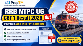 RRB NTPC UG CBT 1 Result 2026 Out: Download Zone-Wise PDF, Scorecard